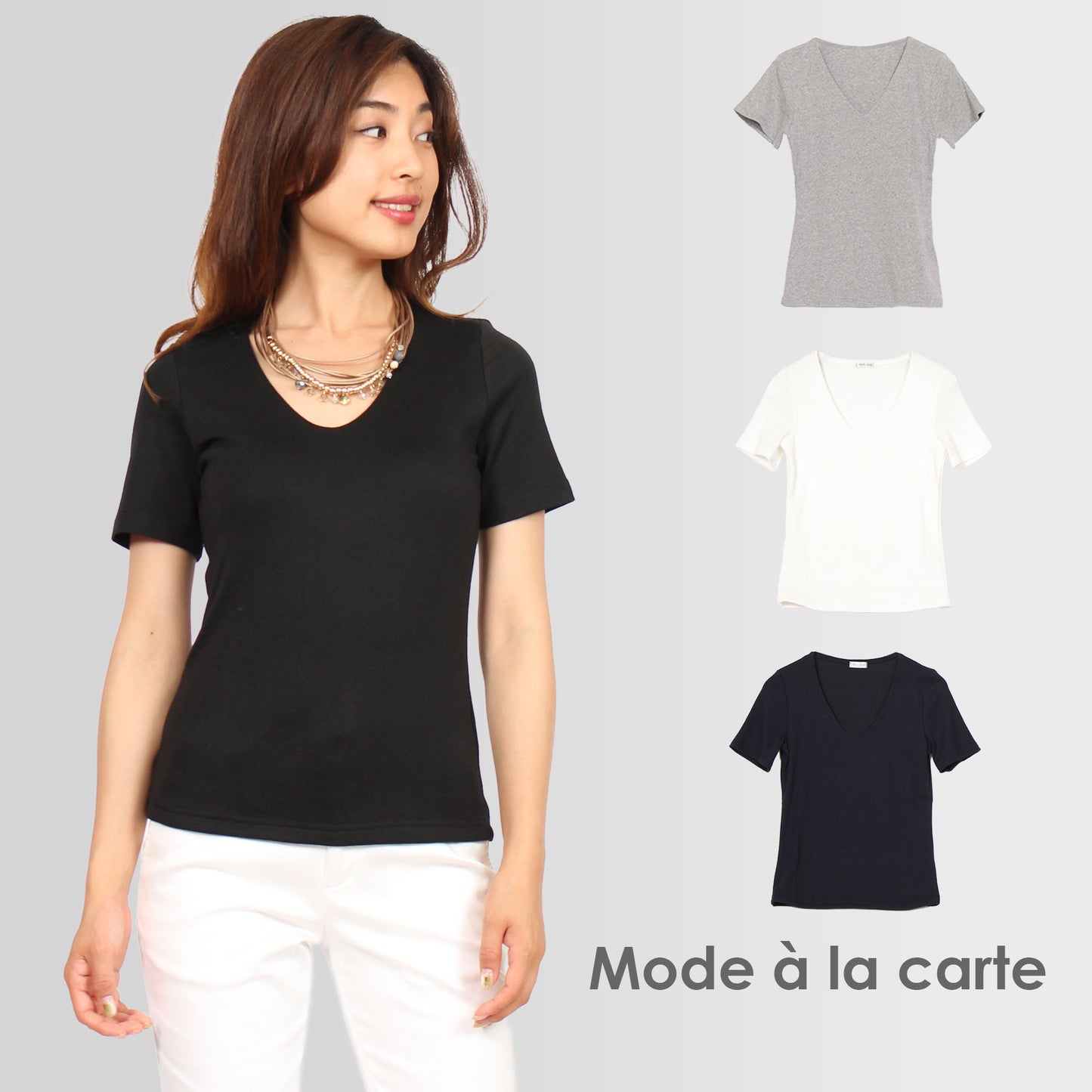 透けない半袖カットソーTシャツ M 3カラー