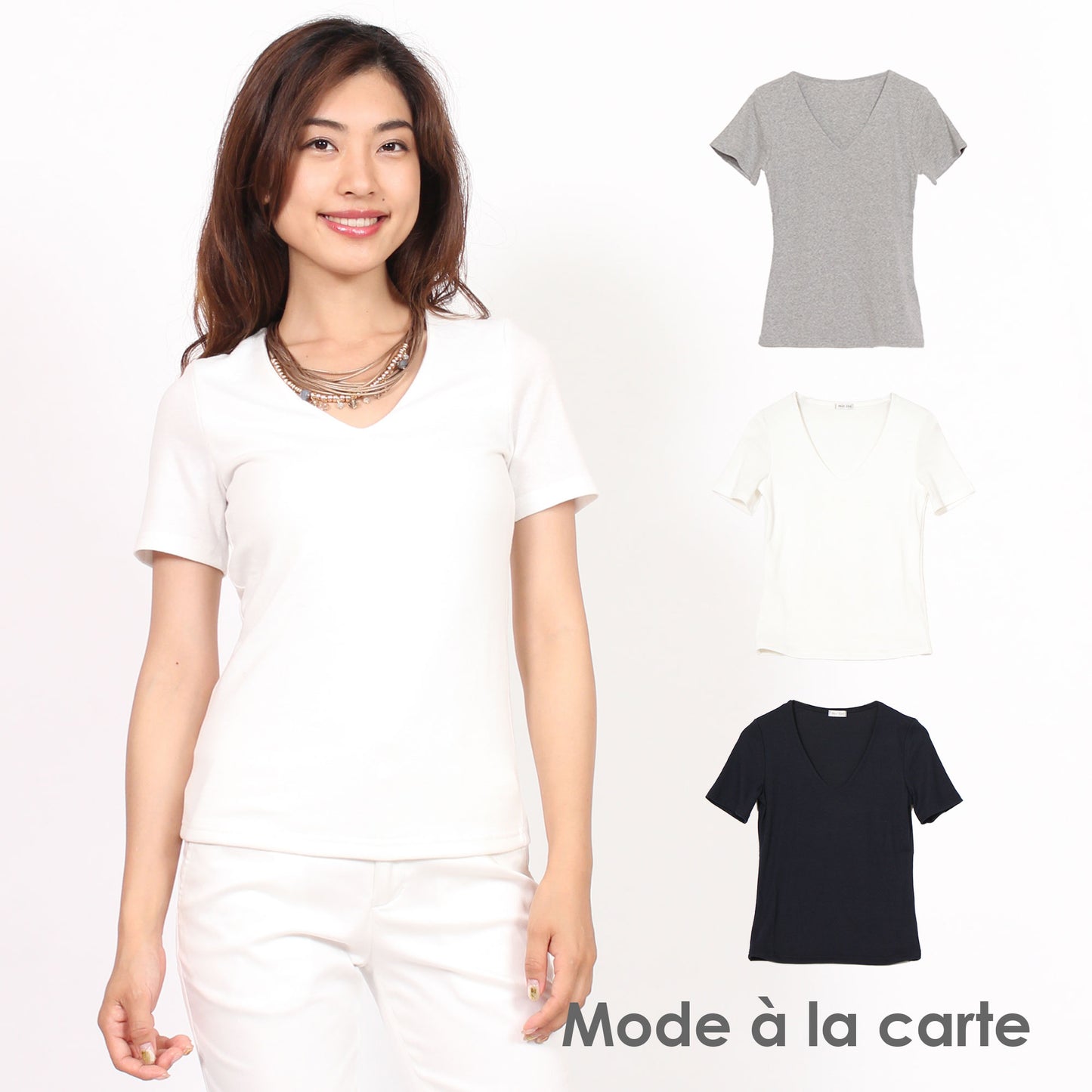 透けない半袖カットソーTシャツ M 3カラー