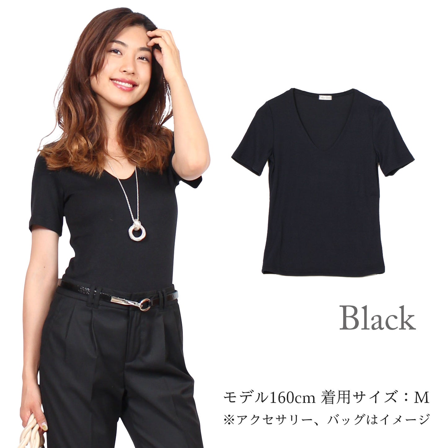 透けない半袖カットソーTシャツ M 3カラー