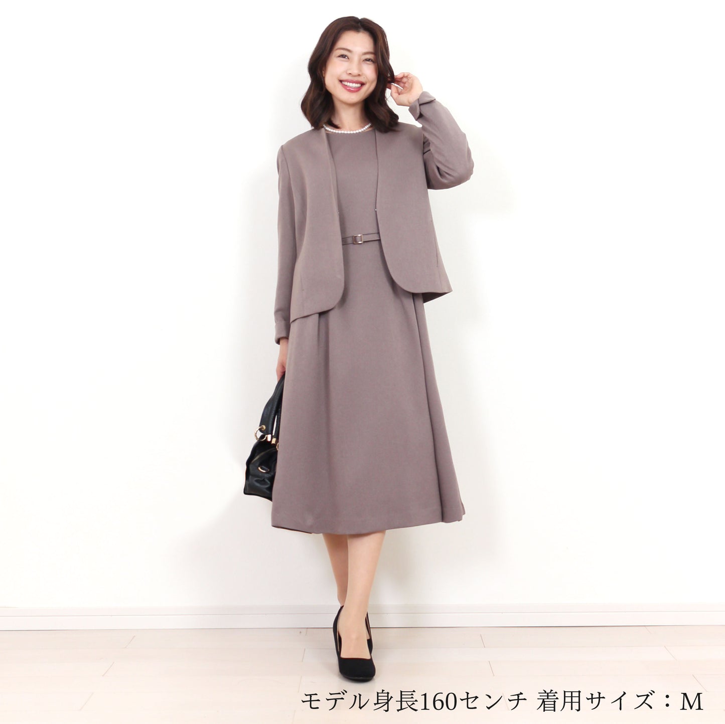 ノーカラージャケット&ワンピーススーツ 4カラー S M L LL
