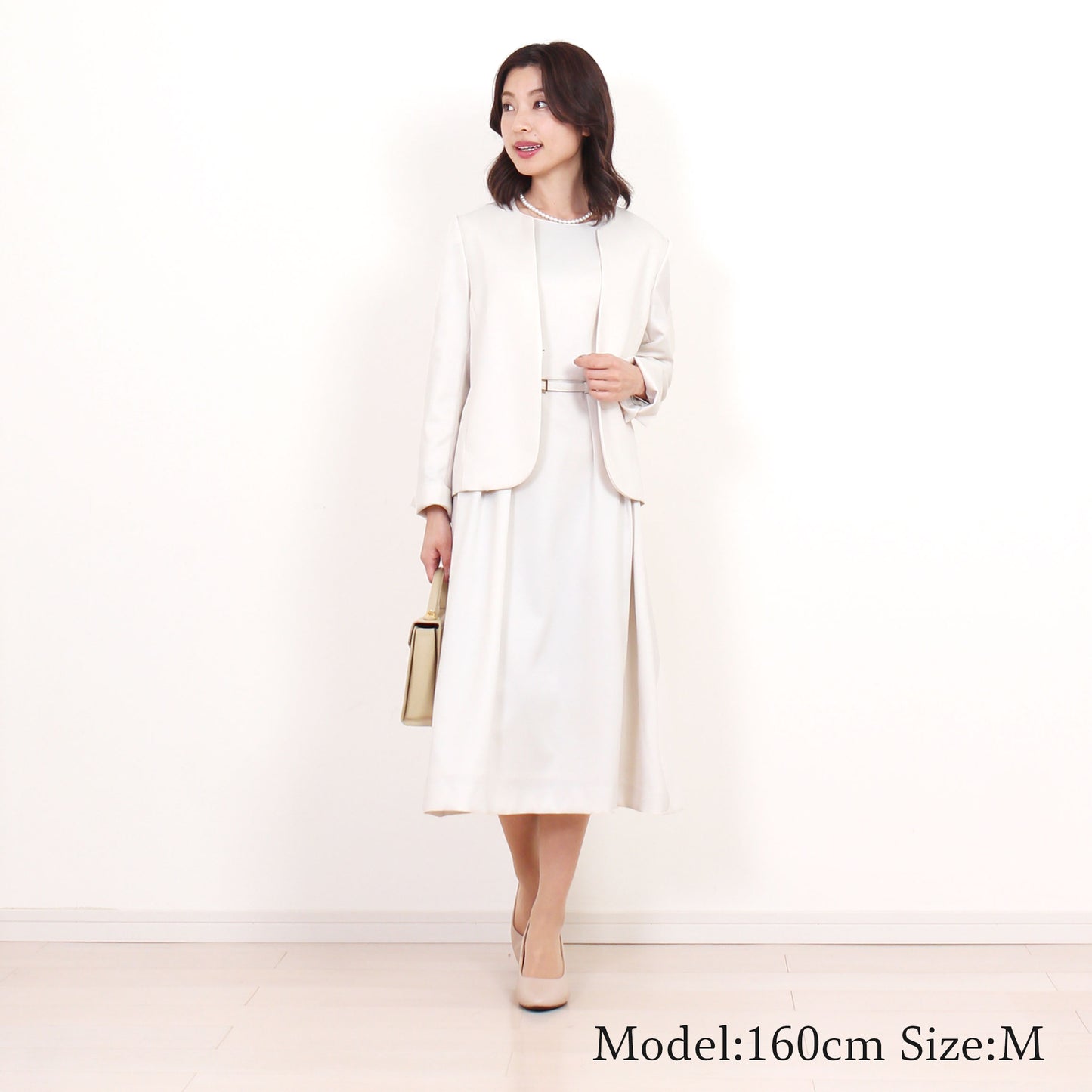 ノーカラージャケット&ワンピーススーツ 4カラー S M L LL