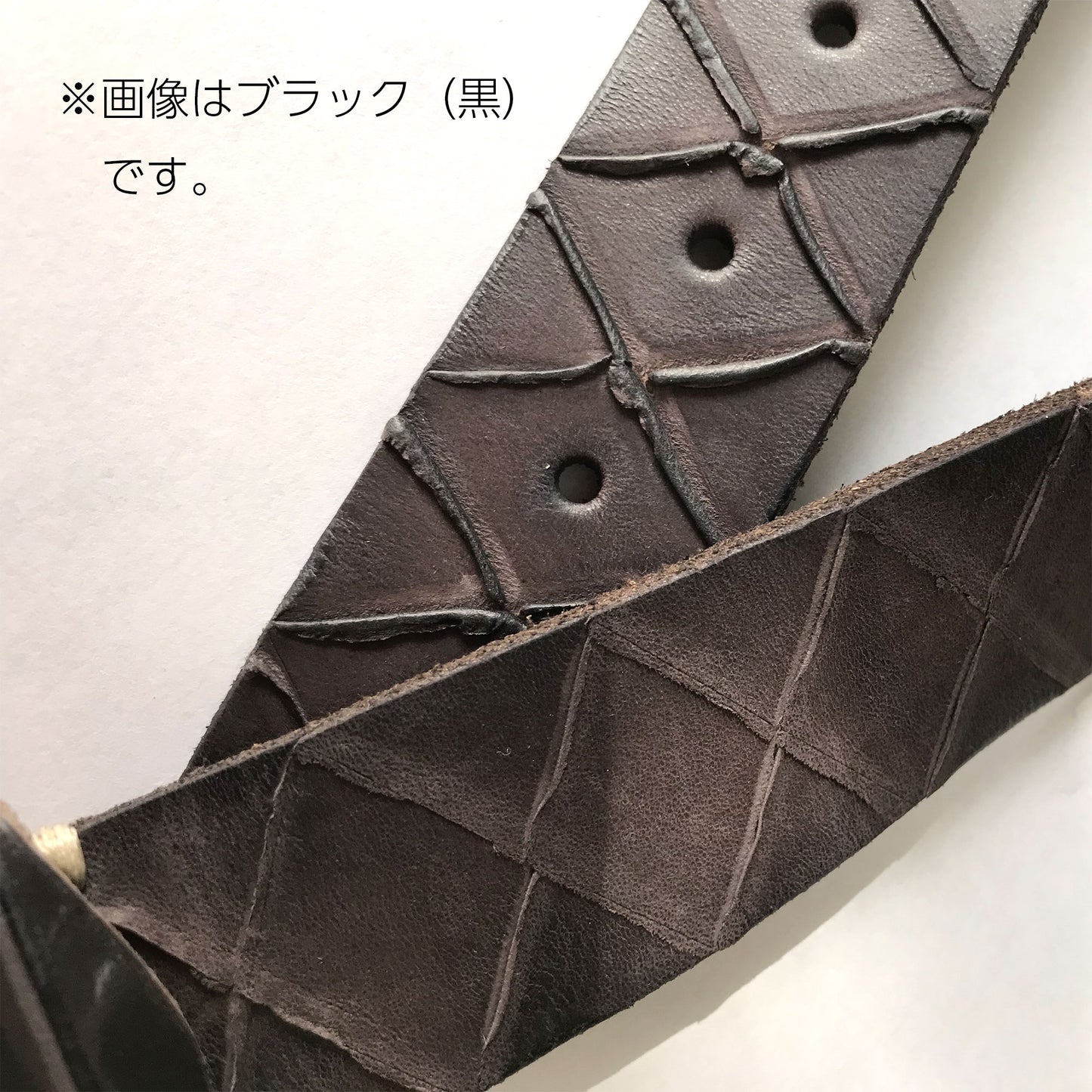 本革ダイヤカットベルト 3カラー