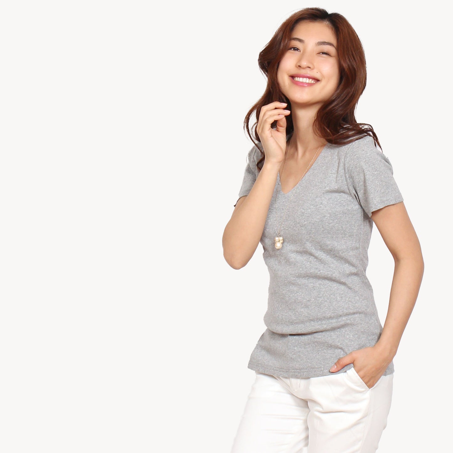 透けない半袖カットソーTシャツ M 3カラー