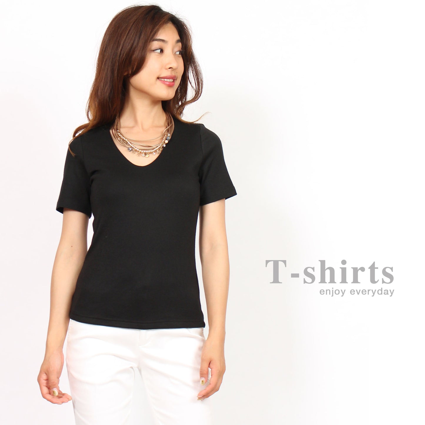 透けない半袖カットソーTシャツ M 3カラー