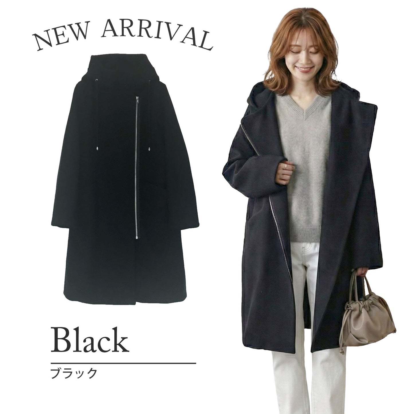 2026新作コクーンコート入り5点福袋＋おまけ 3カラー M〜L