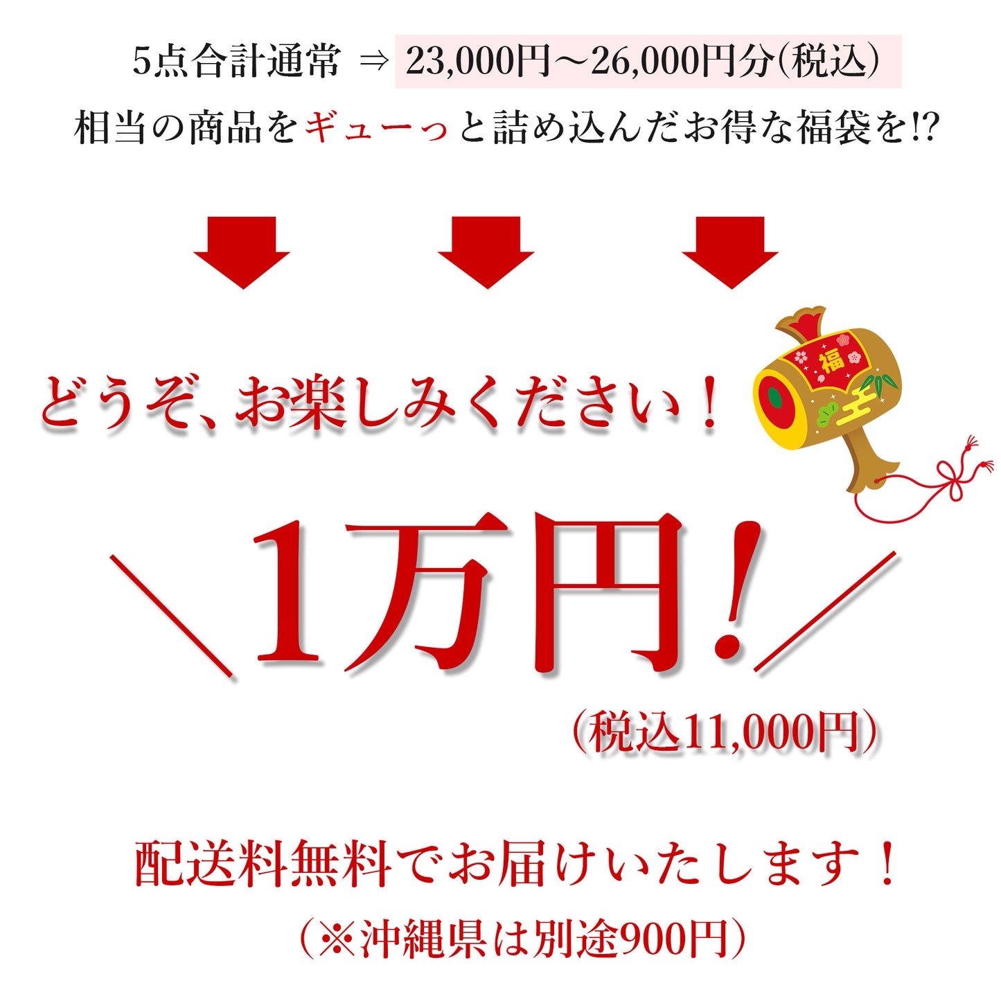 2026新作コクーンコート入り5点福袋＋おまけ 3カラー M〜L