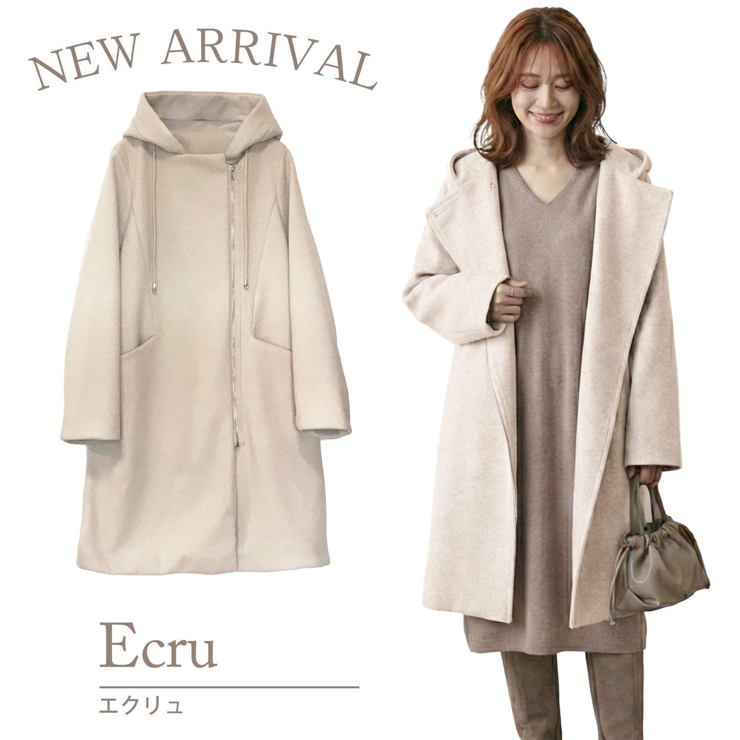 2026新作コクーンコート入り5点福袋＋おまけ 3カラー M〜L