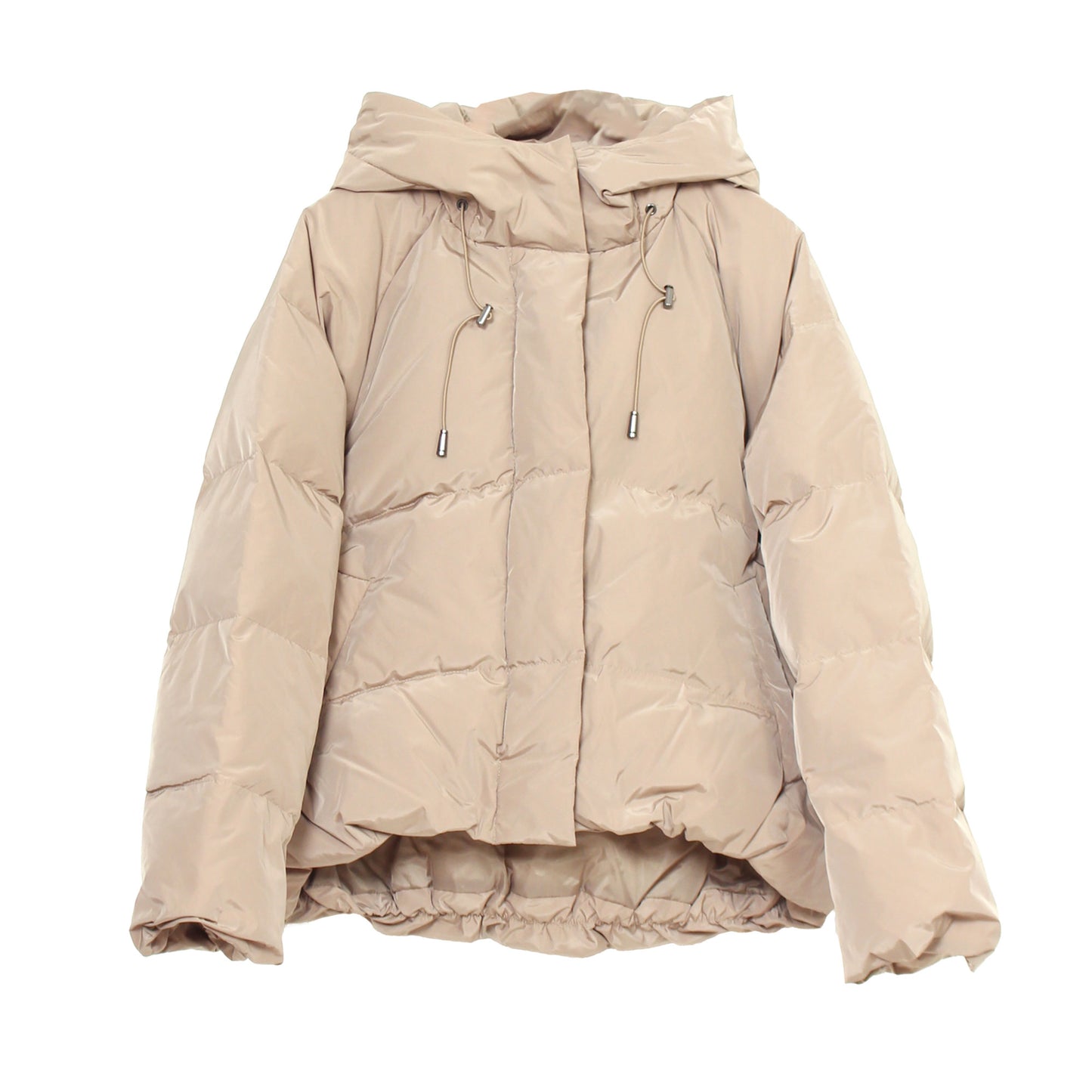 ショート丈フーディ中綿エコダウンジャケット 3カラー