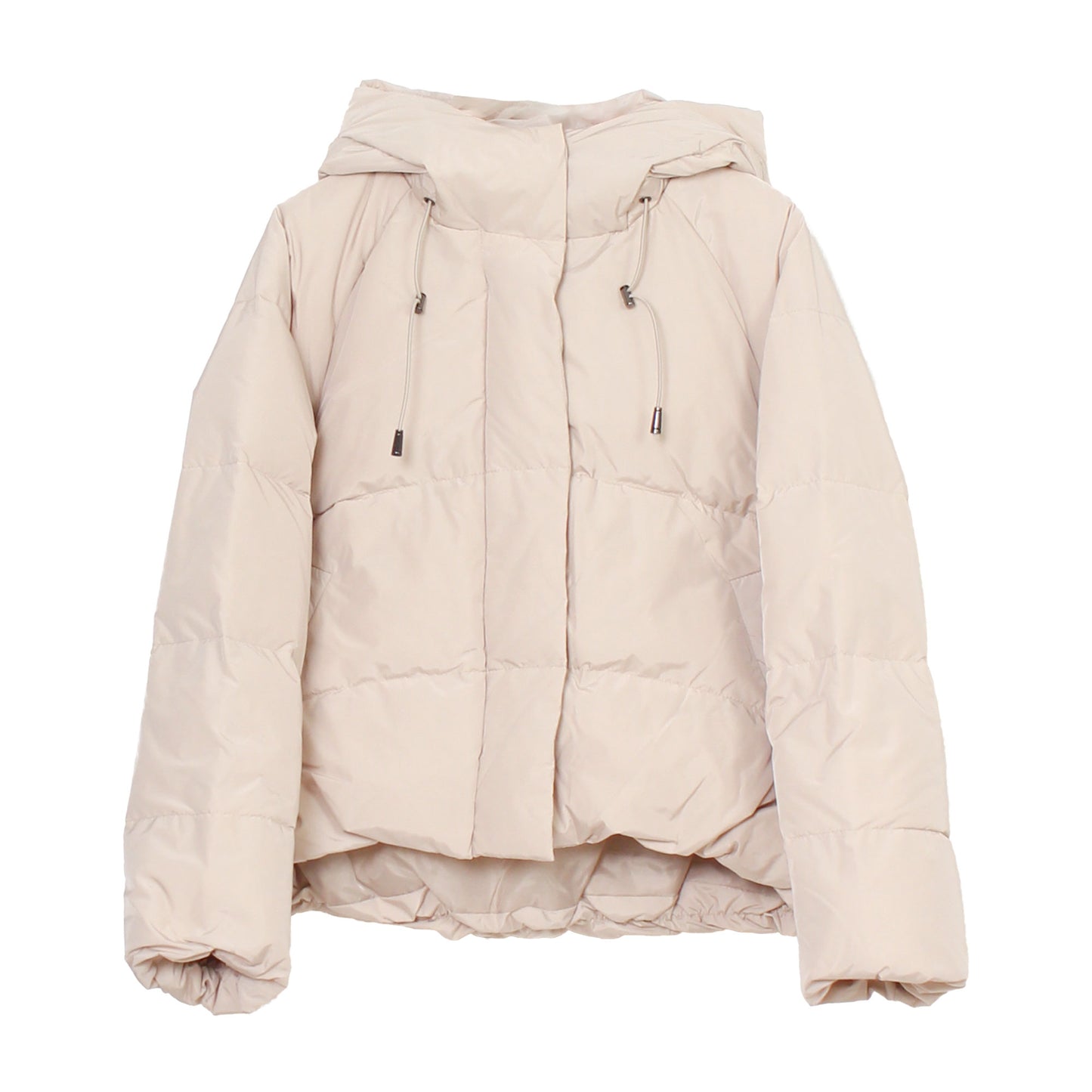 ショート丈フーディ中綿エコダウンジャケット 3カラー