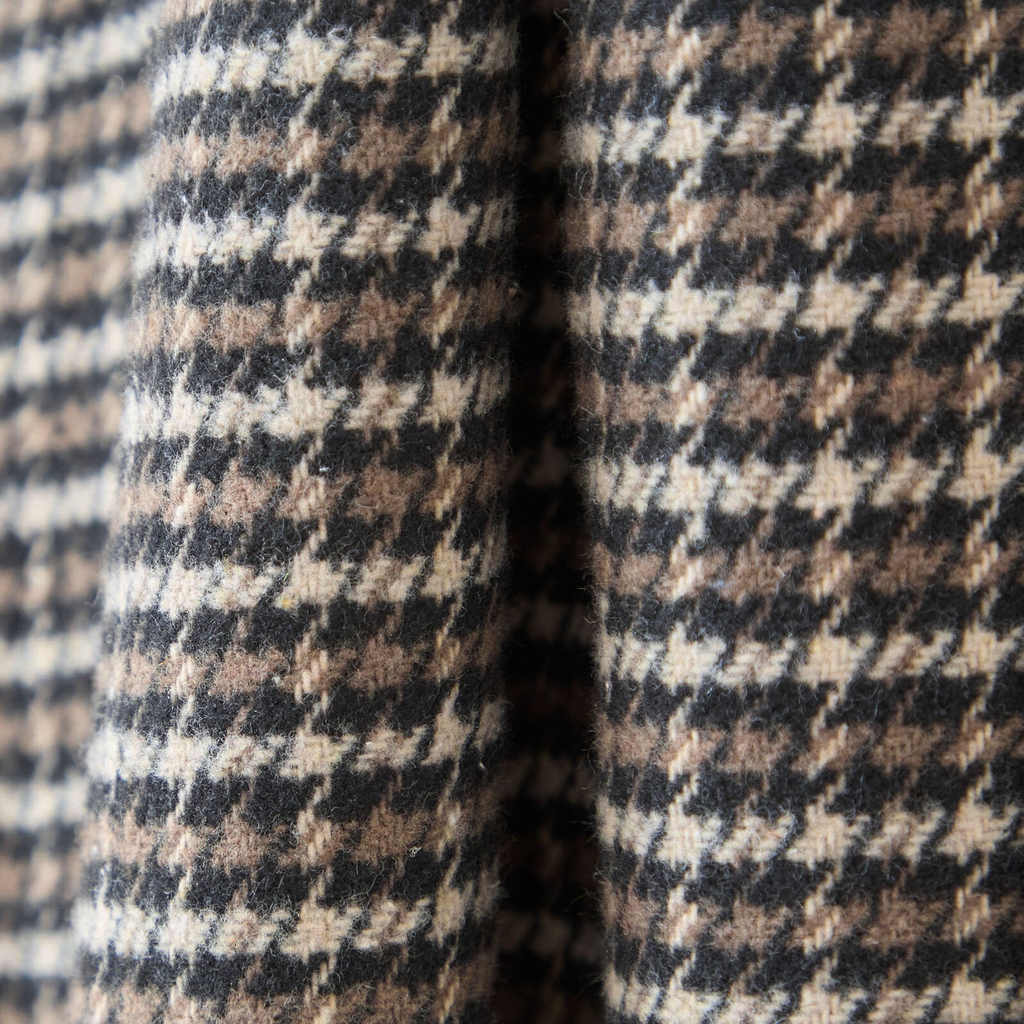 ベルト付きグレンチェックツイードラップ風Aラインタックスカート 2カラー M〜L