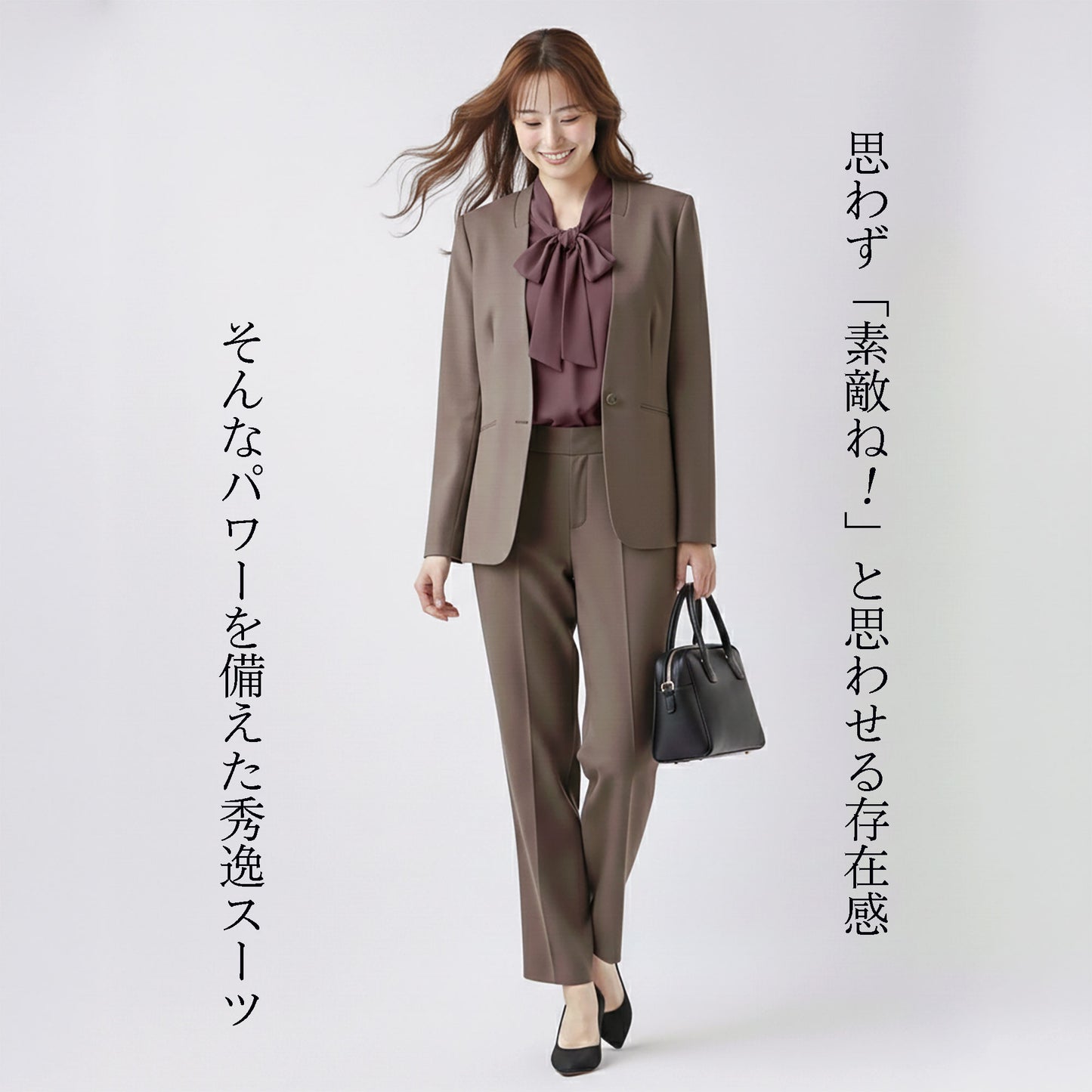 シャークスキン カラーレスジャケット＆パンツのセットアップスーツ 2カラー S・M・L