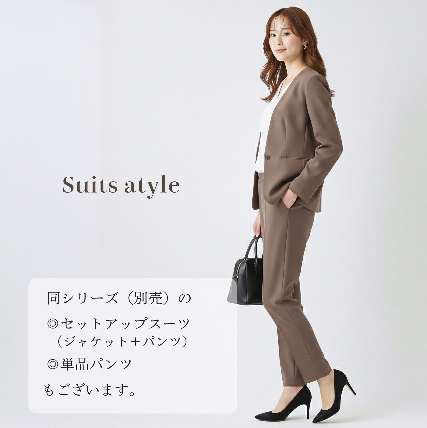 シャークスキン 一つボタンカラーレスジャケット 2カラー S・M・L