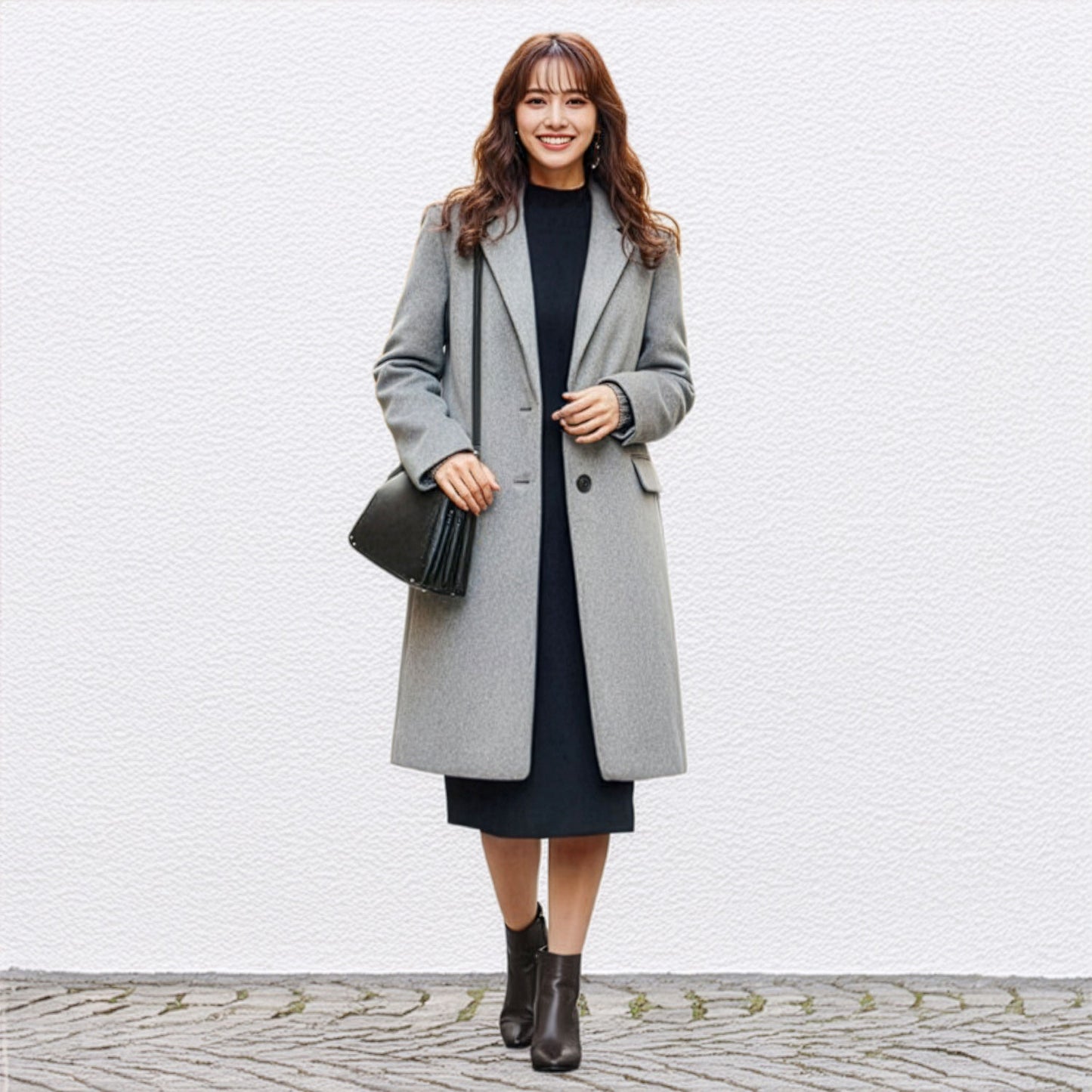 カシミヤタッチ フェイクウールチェスターコート M,L,LL 4カラー