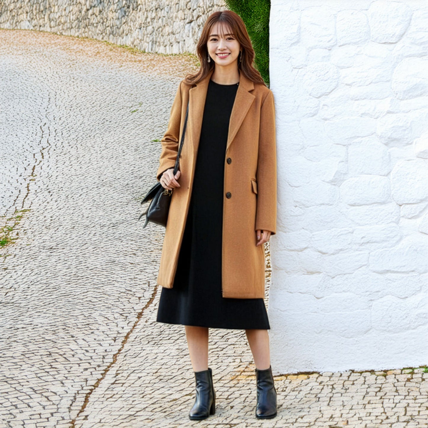 カシミヤタッチ フェイクウールチェスターコート M,L,LL 4カラー